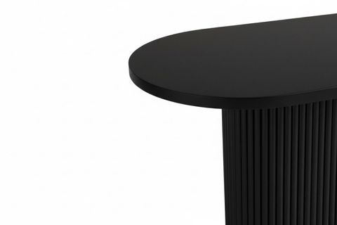 BENİN YUVARLAK MUTFAK MASA TAKIMI, SİYAH, 80X130 CM