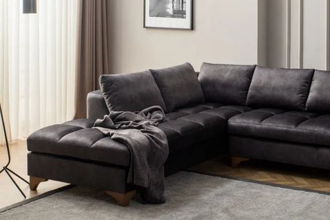 LUCCA KÖŞE KOLTUK, SOL, KOYU GRİ