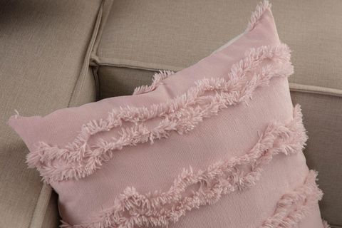 PÜSKÜL DETAYLI KIRLENT KILIFI, İKİLİ, PEMBE