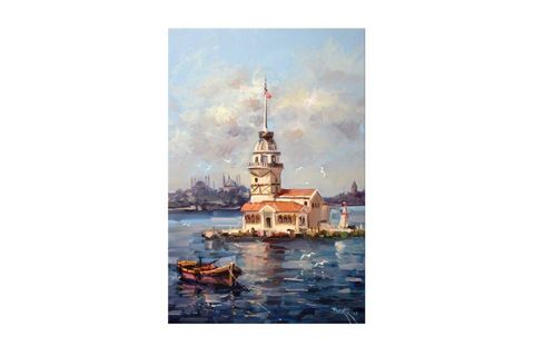 KIZ KULESİ DEV BOYUT KANVAS TABLO