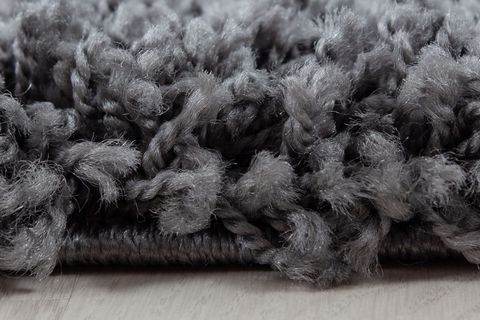 SHAGGY HALI, KOYU GRİ, 80X80