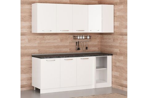 MİNAR 200CM KÖŞE MUTFAK DOLABI BEYAZ K200B1