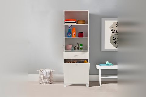 PİNUS LAKE SEPETLİ CAMLI DOLAP