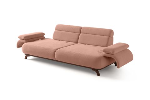 ALASKA SIRT MEKANIZMALI CEVIZ KASALI ÜÇLÜ KOLTUK, PUDRA