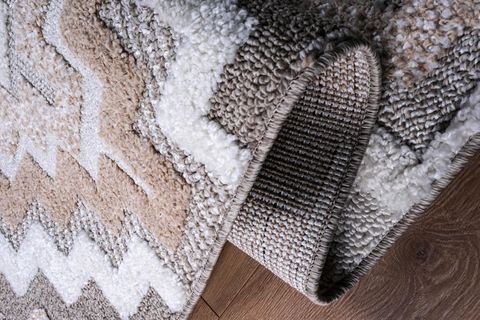 POTAMİA SWAN SHAGGY HALI P6470, BEJ BEYAZ, 80X150