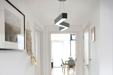 HEGZA LIGHTING GABBIANO LED AVİZE, SİYAH KASA GÜN IŞIĞI