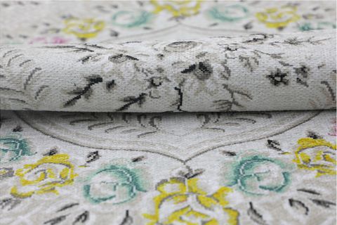 BORNART CARPET %100 PAMUK TABAN DEKORATİF KLASIK DESEN ZAFFRE 2234A 80X150