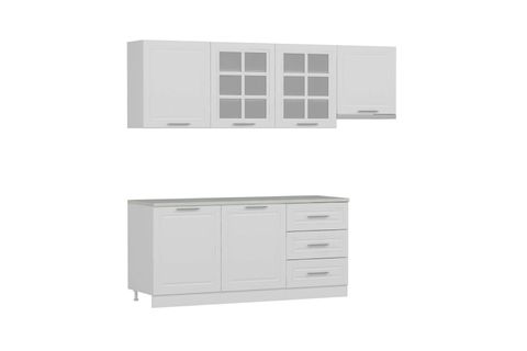 MİNAR 240 CM MEBRAN C MUTFAK DOLABI BEYAZ 240-MCB2
