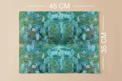 NİLÜFER BAHÇESİ PAMUKLU ALTI ADET AMERİKAN SERVİSİ