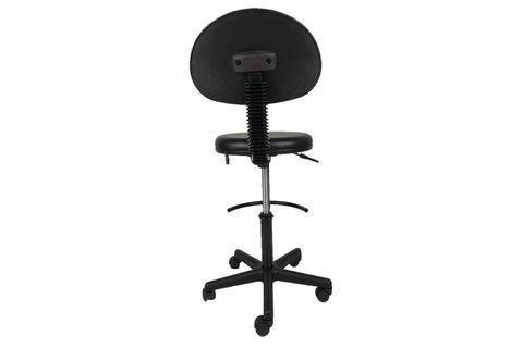 GOLDSİT MEGA YARIM ÇEMBERLİ SIRTLI TABURE 210 P, SİYAH DERİ