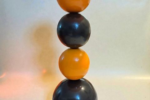 ZEN EL YAPIMI ABAJUR, TURUNCU