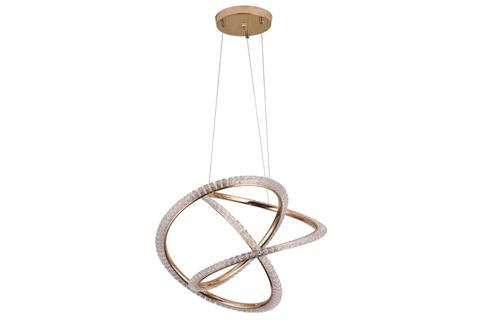 BUĞU LED AVİZE, GOLD, 50 CM