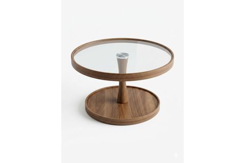 COSMOS İKİLİ ORTA SEHPA, CEVİZ BRONZ CAM