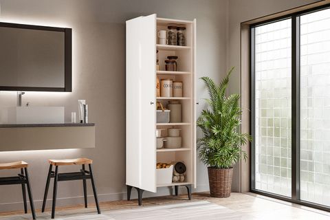 ÇETMEN COMFORT FLEX 2 KAPAKLI ÇOK AMAÇLI DOLAP BEYAZ