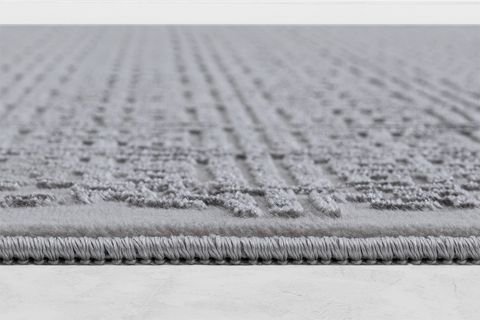 ÇİZGİ MAKİNE HALISI, GRİ, 514, 80X150