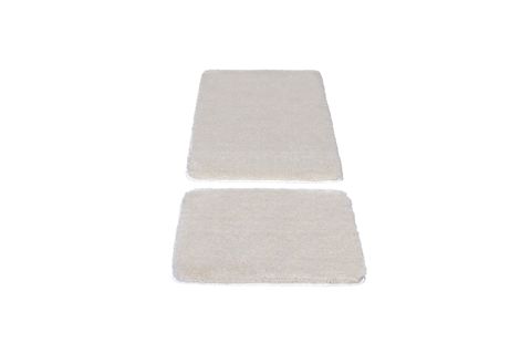 SEGURA PELUŞ KAYDIRMAZ TABAN İKİLİ BANYO PASPASI, KREM, 60X100-50X60