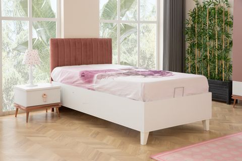 ROZETTA BAZA+BAŞLIK, STANDART AYAKLI, PEMBE BEYAZ, 100X200