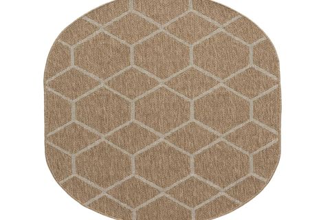 DİA ANTİBAKTERİYEL OVAL JÜT HALI, BEYAZ 669 160X230 CM