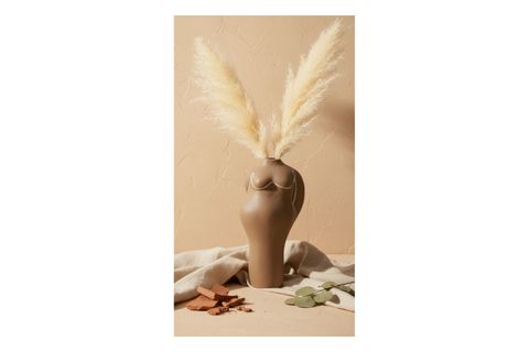TERRACOTTA GÖVDE ŞEKİLLİ VAZO