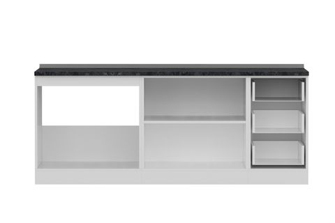 MİNAR 205 CM MUTFAK DOLABI BEYAZ 205-B1-ALT MODÜL