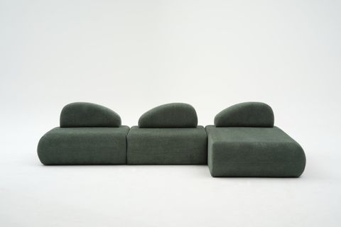 LİVA KÖŞE KOLTUK, XL SEHPALI, YEŞİL