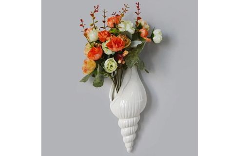 DENİZ KABUĞU DUVAR DEKORU, BEYAZ