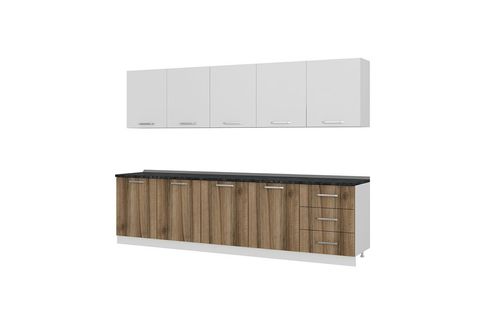 MİNAR BADE 300 CM MUTFAK DOLABI BEYAZ DORE 300-D3