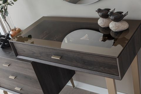 PANDORA NOX YATAK ODASI TAKIMI CAMLI, KÖŞE MODÜLLÜ, KOYU CEVİZ