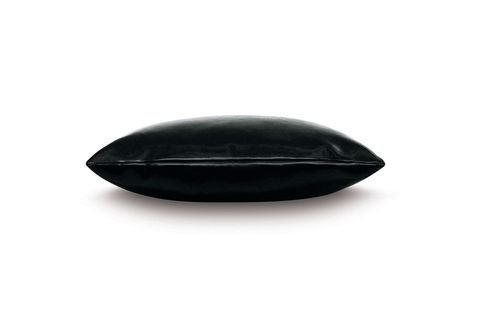 MOSSEL KARE DİKİŞLİ DERİ KIRLENT, SİYAH