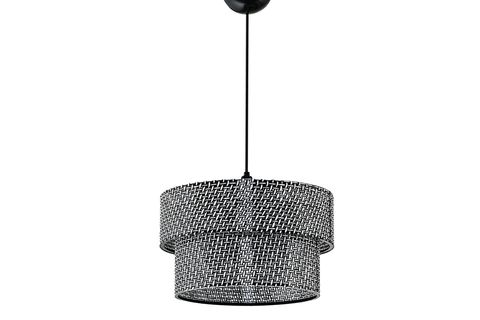 HASIR MODERN DOĞAL HAZERAN RATTAN AVİZE, SİYAH