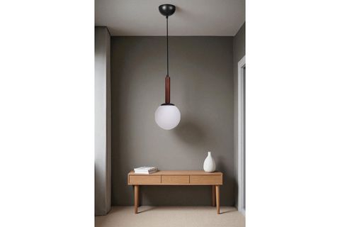 IŞIL TEKLİ CEVİZ BEYAZ CAMLI SARKIT