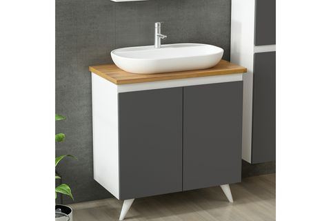 NİKA BANYO DOLABI AY2K110, BOY BEYAZ, 85 CM