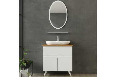 NİKA BANYO DOLABI AY2K1Ç144, BEYAZ, 100 CM