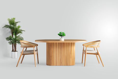 ASOS YEMEK MASASI TAKIMI, 6 SANDALYELİ, 90X160 CM