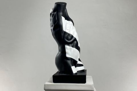 TORS WHITE RISE POP ART DEKORATİF ROMA YUNAN HEYKELLERİ