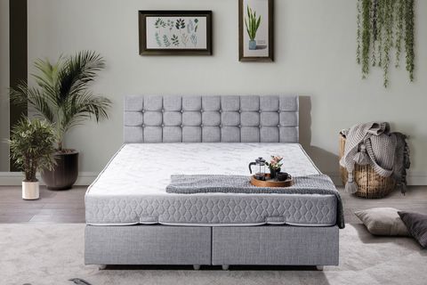 VENEDİK BAZA BAŞLIK LETTO YATAK SETİ, AÇIK GRİ, 140X190