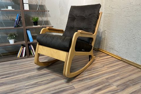 KONTES SALLANAN SANDALYE, ACI KAHVE, NATUREL AYAK RENGİ