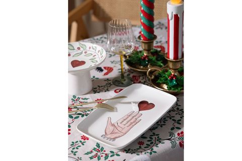 THE MİA LUV DİKDÖRTGEN SERVİS TABAĞI 31X20 CM