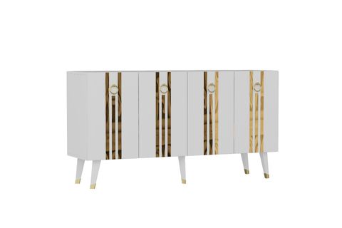 IŞIL KONSOL, BEYAZ ALTIN, 150 CM
