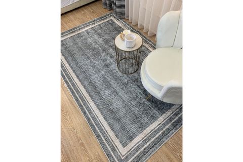 BRİLLANT HALI JASON HASIR JÜT LATEKS KAYMAZ TABAN SAÇAKSIZ HALI 130X190 GRİ