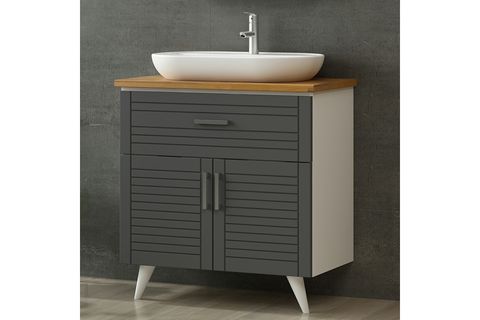 VERA BANYO DOLABI ALT 85CM AY2K1Ç TZG BEYAZ ANTRASİT