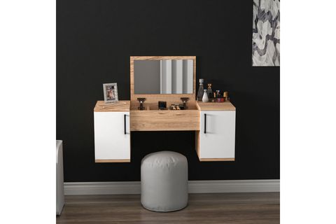 ARNETTİ MERCAN MAKYAJ MASASI, ATLANTİK ÇAM BEYAZ