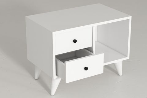 NEW BOX KOMODİN, BEYAZ
