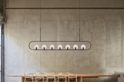 SULTAN YEDİLİ AVİZE, ŞEFFAF SİYAH, 200 CM