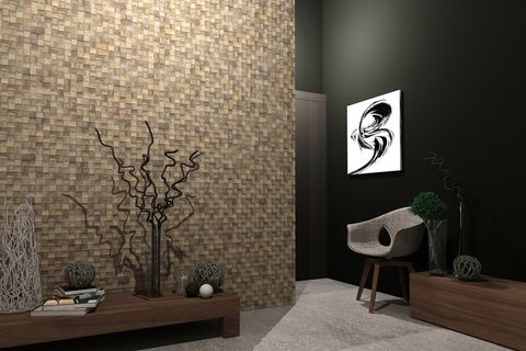 CONCAVE AHŞAP DUVAR PANELİ CEVİZ