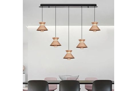 ÖZCAN AYDINLATMA MEKİK BEŞLİ SIRALI SARKIT, ROSE GOLD, 28035AS32