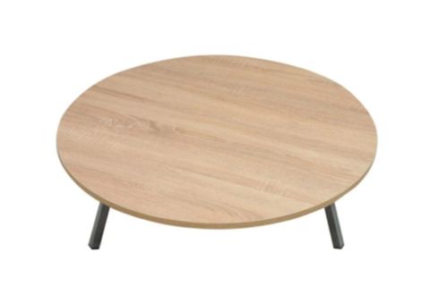ALESTA AHŞAP KAPLAMA KATLANABİLİR YER SOFRASI, 70 CM ÇAP , 21 CM YÜKSEKLİK