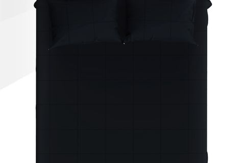 MAKİ HOME BATTAL BOY LASTİKLİ ÇARŞAF VE YASTIK KILIFI SETİ, SİYAH, 200X200,50X70