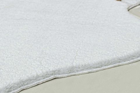 YIKANABİLİR KAYDIRMAZ TABAN POST PELUŞ HALI , BEYAZ, 60 X 90