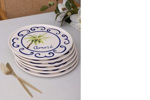 THE MİA PALMA SERVİS TABAĞI 6LI SET 26 CM